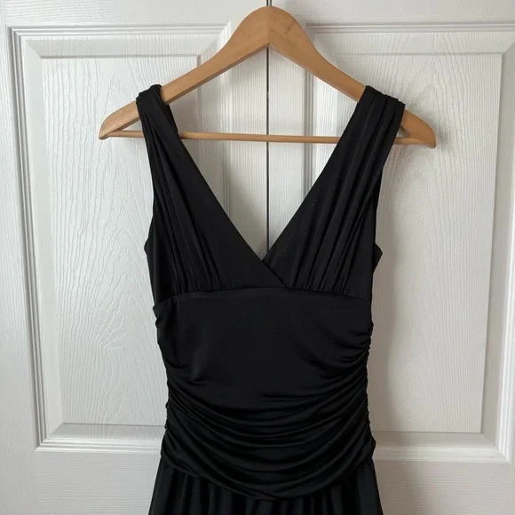 Max and Cleo Black A-Line Midi Dress Size 4 EUC - Picture 6 of 15